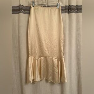 Kimchi Blue Elegant Cream Skirt